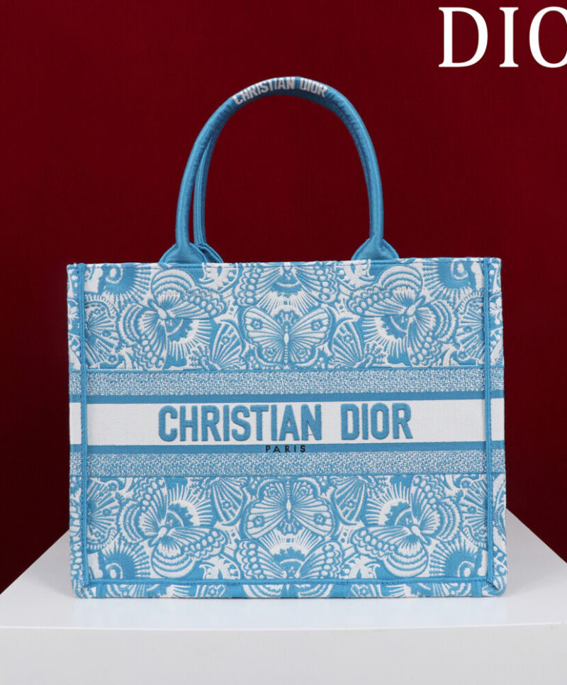 Christian Dior Medium Dior Book Tote M1286 Blue